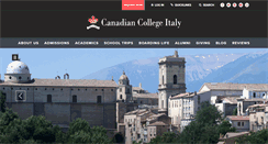 Desktop Screenshot of canadiancollegeitaly.com